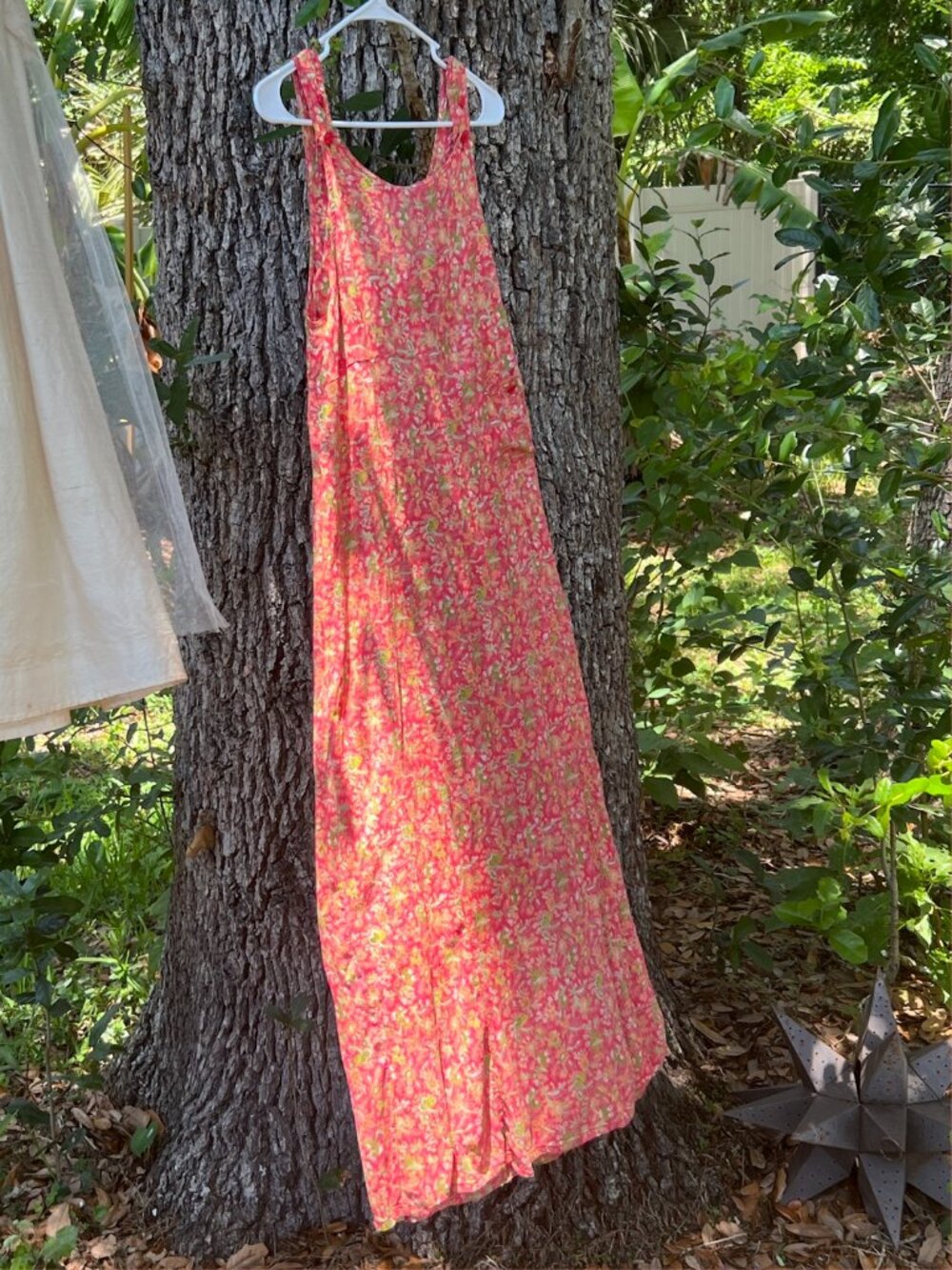 Vintage April Cornell Floral Rayon Crepe Maxi Dress Y2K Boho Prairie Joy!